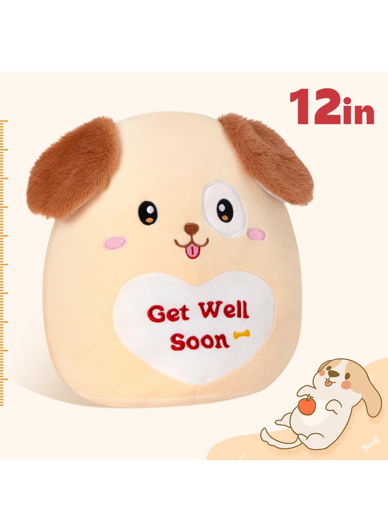 WEWILL WEWILL 12 Get Well Soon Puppy Soft Plush Pillow Cute Get Well Dog Stuffed Animal Toy Gifts for Toddler Kids Boys Girls  - Image 5