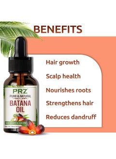 PRZ PRZ Batana Oil for Hair Growth | Batana Oil Organic for Healthy Hair & Scalp | Promotes Stronger & Shinier Hair Growth | 30 ml  - Image 2