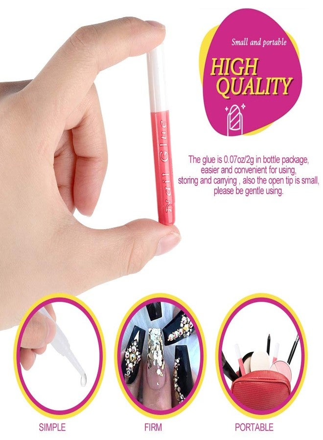 FANDAMEI 45 Pcs Nail Glue for Press Ons, 0.07 oz for Each Strong Nail Bond Glue for Nail Tips Acrylic Nails，Long-Lasting for Press On Nails - Image 3