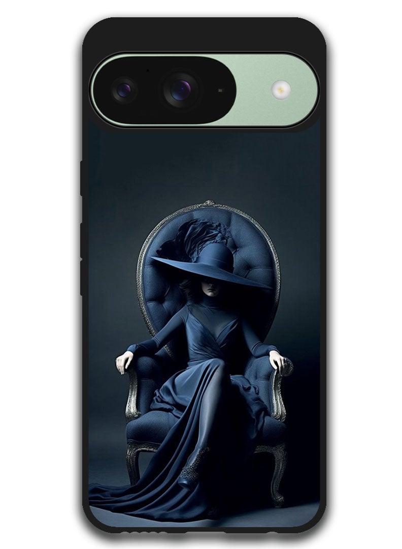 Theodor Protective Case Anti Scratch Shock Proof Bumper Cover For Google Pixel 9 Beautiful Hat Girl  - Image 1