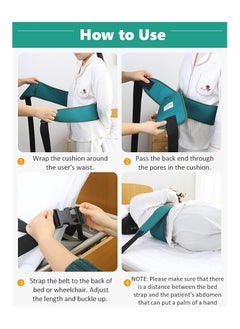 SYOSI Bed Restraint Strap, Medical Bed Restraint, Anti-Fall Waist Belt for Elderly, Wheelchair Seat Safety Belt, Medical Bed Restraints for Elderly, Chest Cushion Seat Belt, Medical Bed Safety Assist  - Image 5