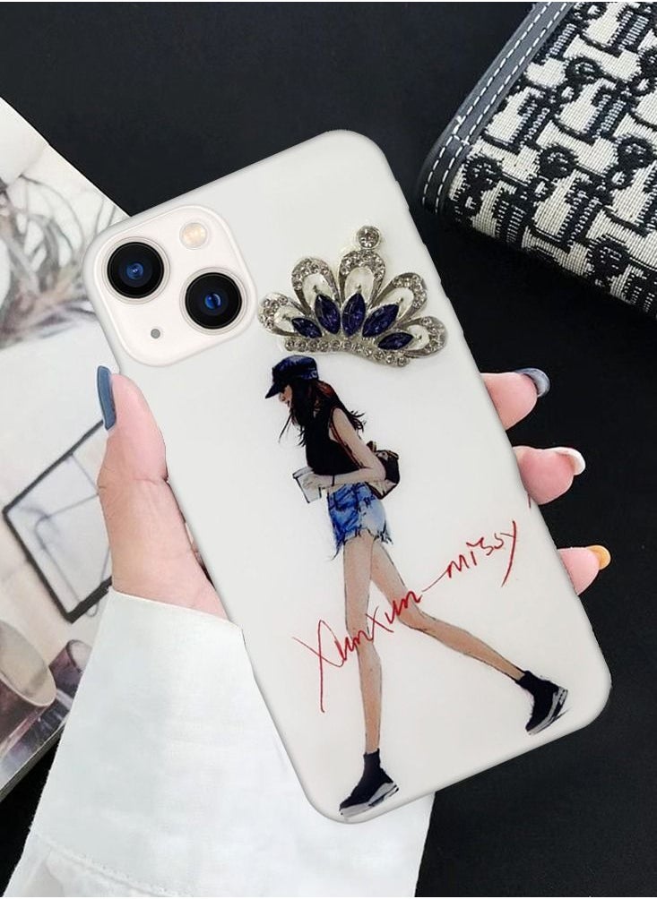 Generic - iPhone 13 Girl Design Case Fashionable Stylish Shockproof Cover Design 4 - Image 1
