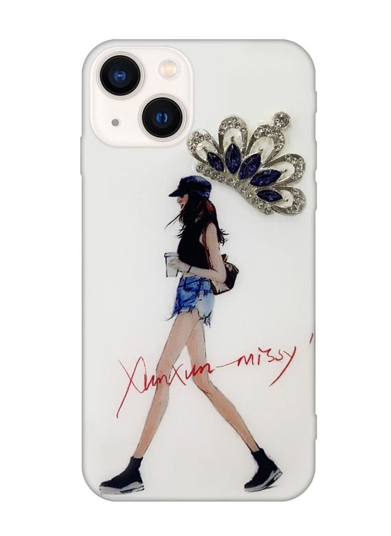Generic - iPhone 13 Girl Design Case Fashionable Stylish Shockproof Cover Design 4 - Image 1