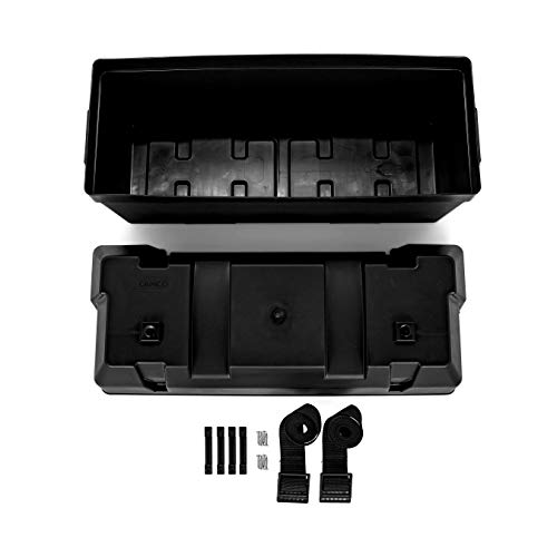 Camco Heavy Duty Double Battery Box with Straps and Hardware - Group GC2 | Safely Stores RV, Automotive, and Marine Batteries | Measures Inside 21-1/2" x 7-3/8" x 11-3/16" | (55374) - Image 5
