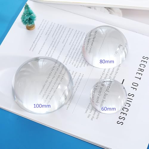 LONGWIN Crystal Dome Magnifier/Paperweight Reading Magnifying Glass-3.9 Inch - Image 5