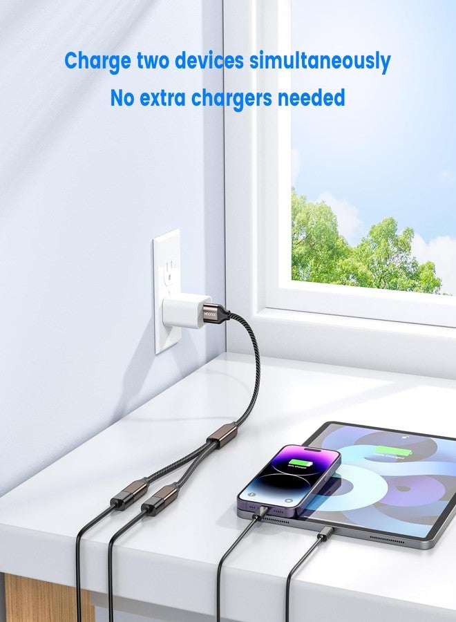 MOGOOD USB 3.0 Splitter Y Cable, USB Male to Dual USB Female Y Splitter Hub, Power Cord Extension for Transmission/Charging, USB Multi Port Hub for Laptop,Mac,Car,HDD,PS4,PS5 - Image 2