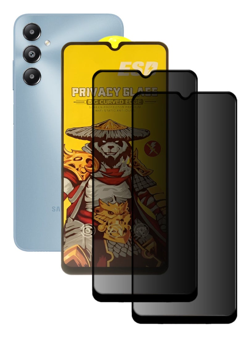 ESD 2 Pieces Tempered Dustproof Privacy Glass Screen Protector Compatible For Samsung Galaxy M14 5G - Image 1