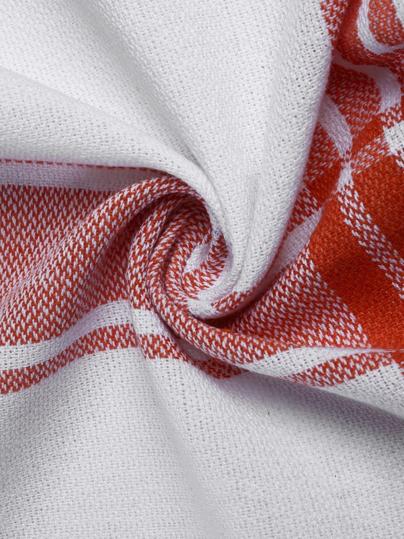 Arrabi Multi Stripes Handwoven Cotton Hand Towel (Set of 6) | ARHT-1016-1017-x6 - Image 5