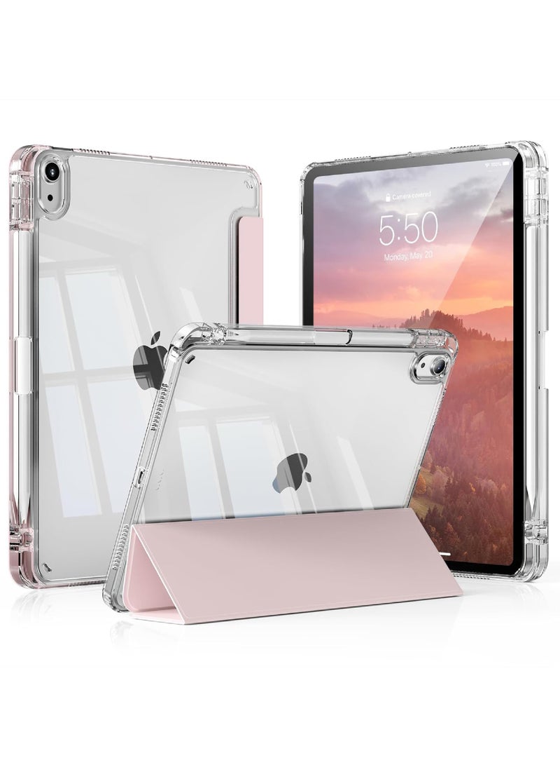 Rock Pow Case for iPad 11th (A16)  11 inch 2025 Gen/Case For iPad 10th Gen Case 2022 iPad 10 Case Slim Stand Clear Transparent Shell Back with Pencil Holder Smart Cover for 11" iPad 11th 2025/10.9"iPad 10th Gen 2022 - Image 1