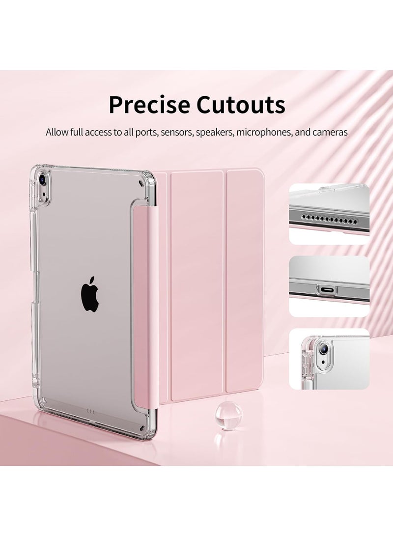 Rock Pow Case for iPad 11th (A16)  11 inch 2025 Gen/Case For iPad 10th Gen Case 2022 iPad 10 Case Slim Stand Clear Transparent Shell Back with Pencil Holder Smart Cover for 11" iPad 11th 2025/10.9"iPad 10th Gen 2022 - Image 3