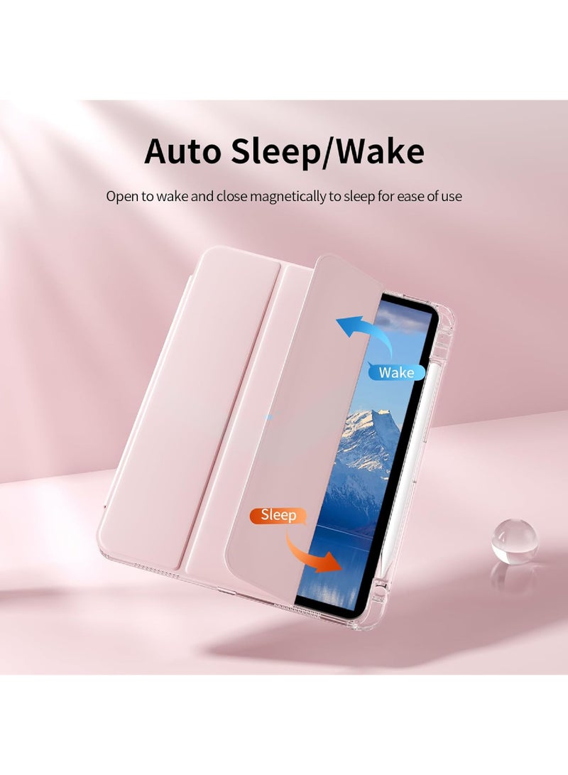 Rock Pow Case for iPad 11th (A16)  11 inch 2025 Gen/Case For iPad 10th Gen Case 2022 iPad 10 Case Slim Stand Clear Transparent Shell Back with Pencil Holder Smart Cover for 11" iPad 11th 2025/10.9"iPad 10th Gen 2022 - Image 5