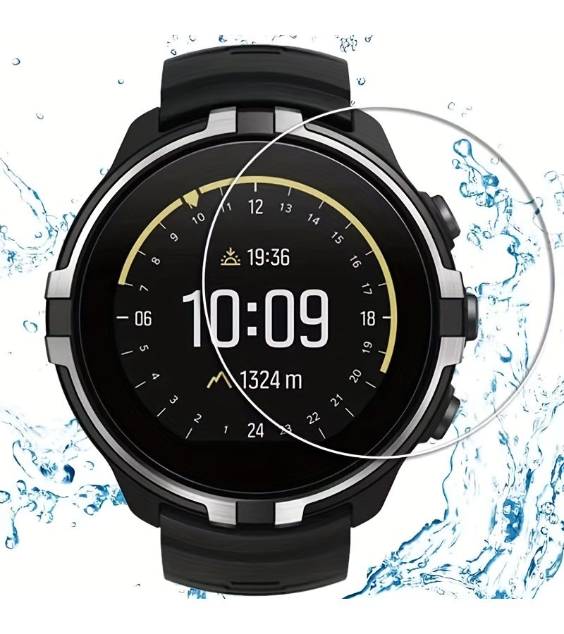 4pcs Tempered Glass Screen Protector 45mm Diameter for Smart Watch Round - Image 1