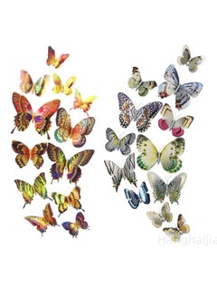Hanghaijia 12 PCS Colorful Mixed Butterfly Stereo Wall Stickers , Removable DIY Home Nursery Scene Ambience Decoration  - Image 4