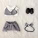 VVQUI 2Piece Set Wedding Doll Clothes for 17cm 67 inch Dolls Bride Groom Outfits 8Piece Bridal Gown Formal Suit Combo Elegant Wedding Doll Accessories Dolls Not Included - Image 4