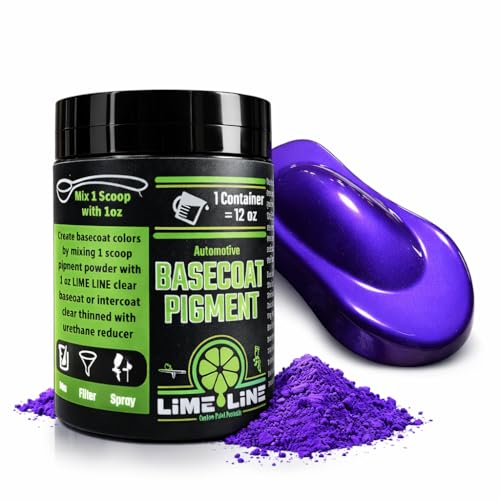 LiME LiNE Base Coat Maker Pigment Powder Automotive Grade Basecoat Metallic Purple Pearl - Image 1