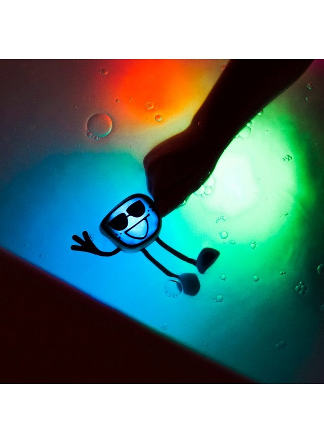 Glo Pals Original Blair Blue Water-Activated Bath Toy With 2 Reusable Light-Up Cubes For Sensory Play - Image 2