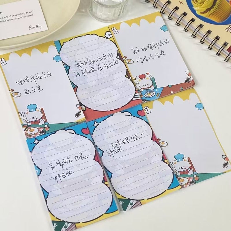 Lunch Bear A7 Notepad Long Student Non-Sticky Cute High-Value Girl Learning Notebook Cartoon Dog - Image 4