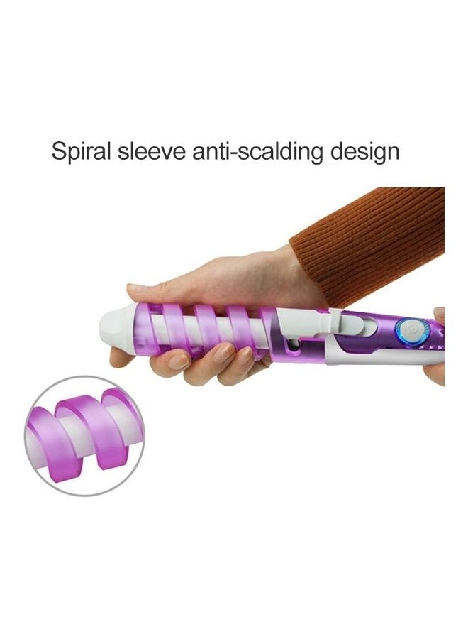 NIBEMINENT 2-Piece Styling Tool Hair Spiral Curling Iron Blue - Image 4