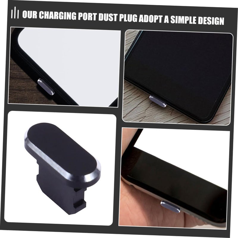 4 عبوات من سدادات الغبار المعدنية USB لاستبدال أغطية فتحات الهاتف Pro - Image 4