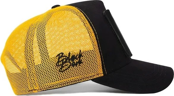 Black Börk Blackbörk V1 Trucker You Can't Stop Me - 2 Code Logo Unisex Black-Yellow Hat (Cap)