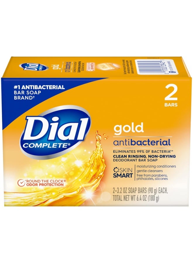 Dial Gold Antibacterial Deodorant Bar Soap, 3.2 Ounce, (Pack of 2) - Image 4