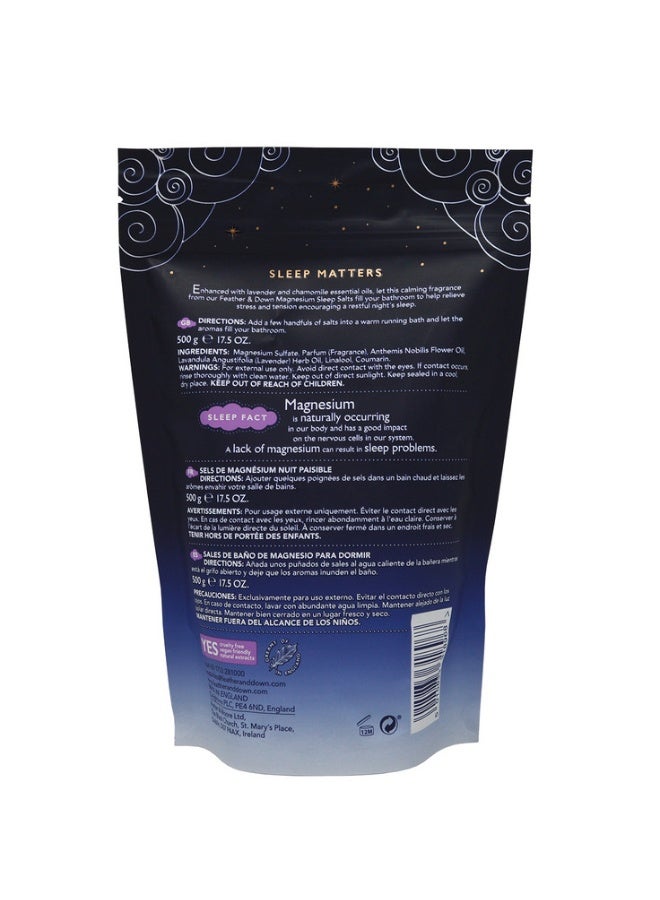 Feather & Down Sweet Dreams Magnesium Sleep Salts (500g) – with Magnesium Calming Lavender And Chamomile Essential Oils Relieve Stress And Tension Encourages a Restful Night’s Sleep - Image 2