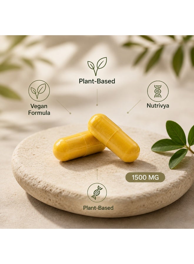 Nutrivya Berberine 1,500mg with Ceylon Cinnamon & Turmeric | 120 Vegetarian Capsules | Non-GMO | Gluten Free - Image 5