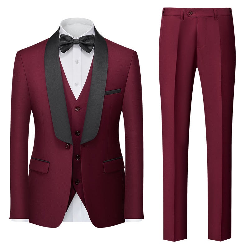 New Men'S Suit Three-Piece Men'S Double Slit Dress Suit - Image 4
