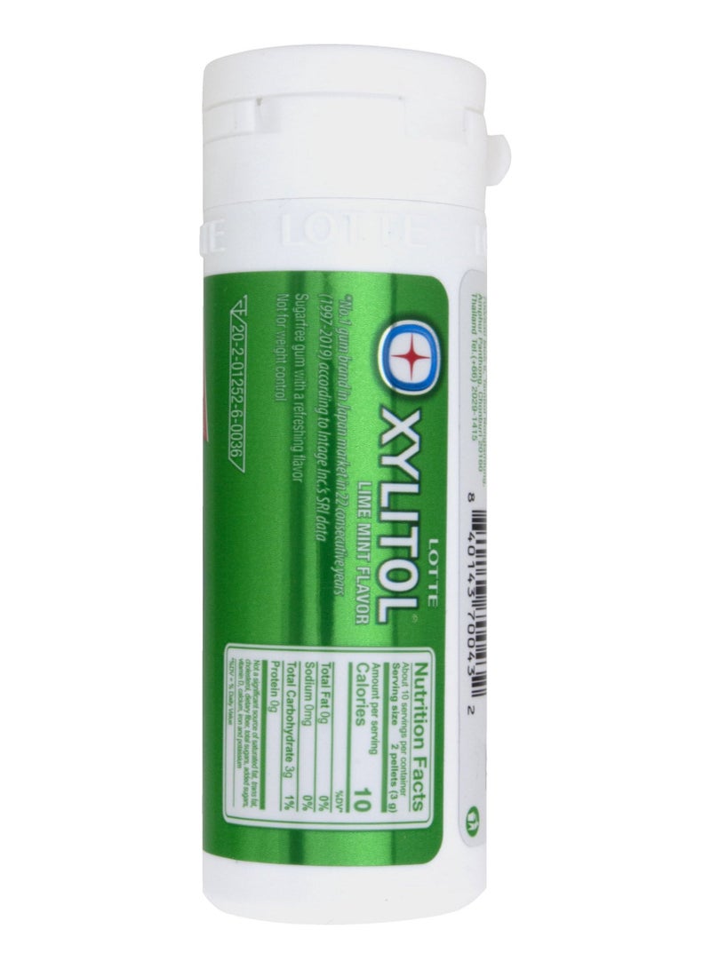 Lotte Xylitol Gum Lemon Mint Flavor 29g Sugar Free  - Image 2