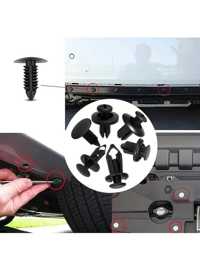 190 قطعة مشابك تثبيت للسيارة، 6 مقاسات، مسامير بلاستيكية، لوحات رذاذ الطين، واقيات الصدمات، دبابيس تثبيت بمواد البولي بروبيلين - Image 5