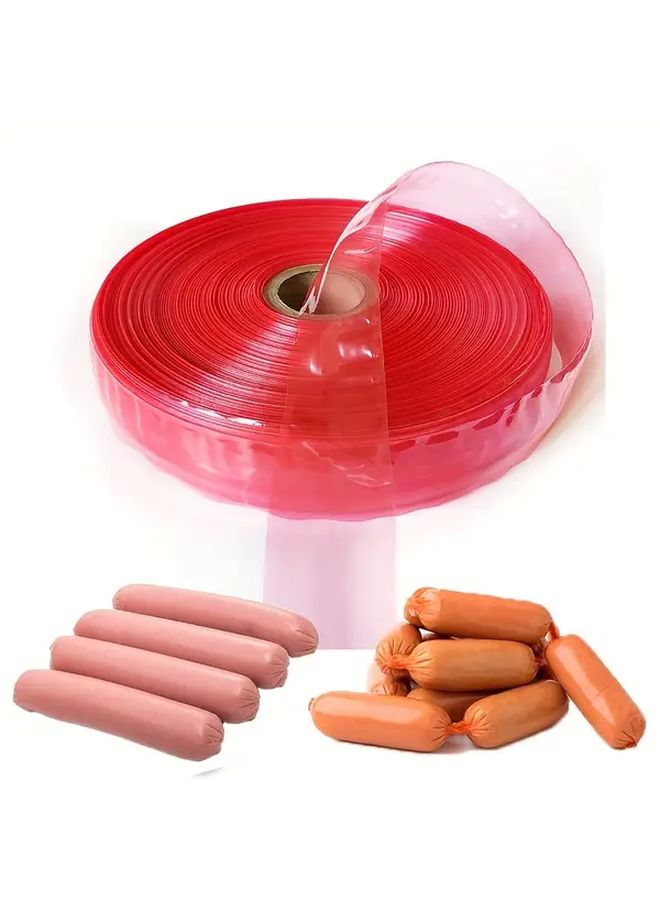 High Temperature Resistant Transparent Red Sausage Casing 393 7 Inch 5 Layer Design - Image 3