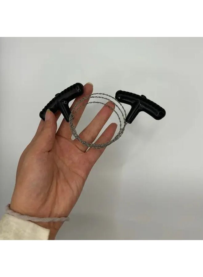 1pc Heavy Duty Stainless Steel Rope Saw Portable Survival Camping Tool - Image 5