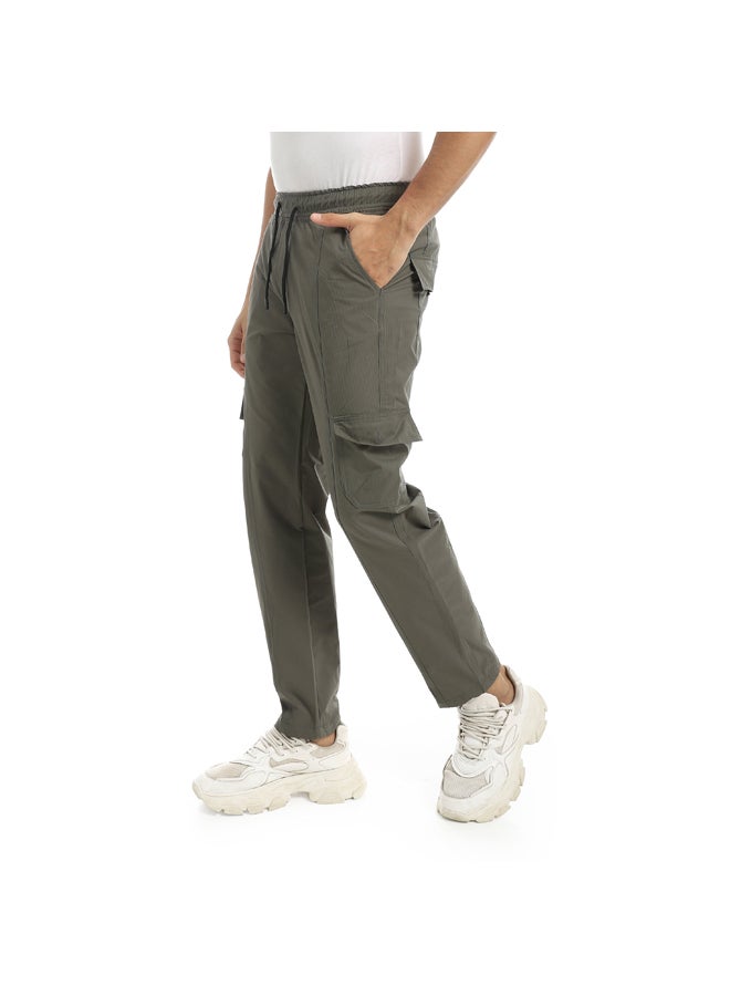 Andora A Stylish Crago Pants For Everyday Use _ Olive - Image 2