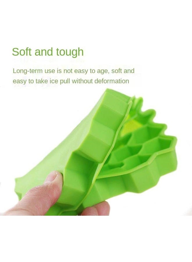 SHOWAY 1 Pack Household silicone ice cube box with a cover honeycomb ice tray homemade model 37 grid honeycomb ice cube ice cream box baby food mold  - Image 5