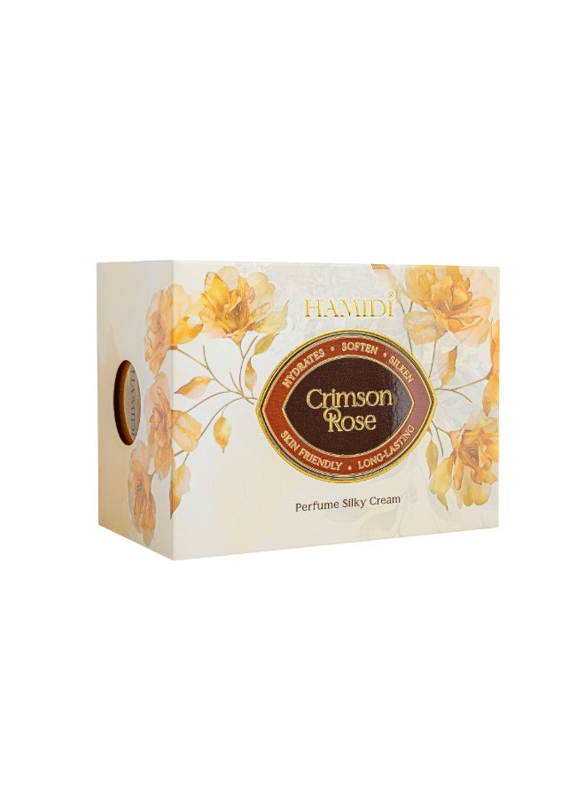 Hamidi Crimson Rose Silky Cream Solid Perfume 15g, 0% Alcohol, Hydrating Gel Fragrance with Damask Rose, Peach, Blackcurrant, Vanilla, Musk & Amber, Lightweight Mousse Texture - Image 3