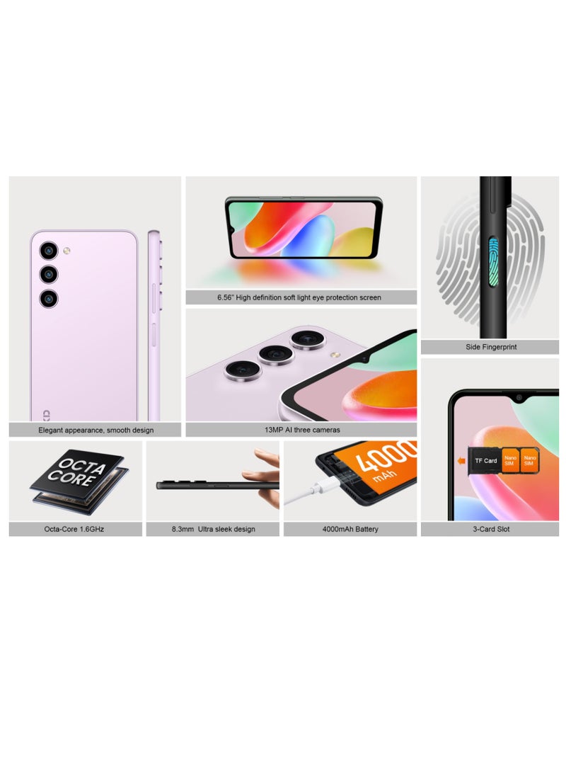 KXD - KXD Classic A09 4+4 GB RAM 128 GB ROM Black Color 4000 mAh Battery 6.56 Inch HD+ Display Android 12 4G Smartphone - Image 1
