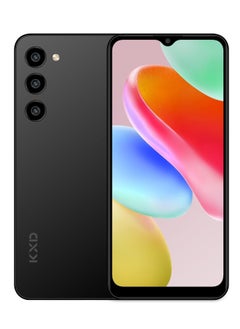 KXD Classic A09 4+4 GB RAM 128 GB ROM Black Color 4000 mAh Battery 6.56 Inch HD+ Display Android 12 4G Smartphone