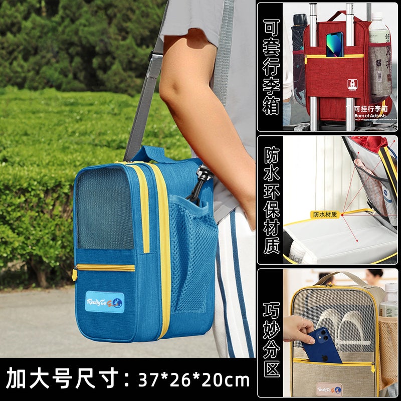 Eco-Friendly Travel Organizer 2024 Upgraded Shoes Bag Black: Medium: 30*22 * 15cm - Image 4