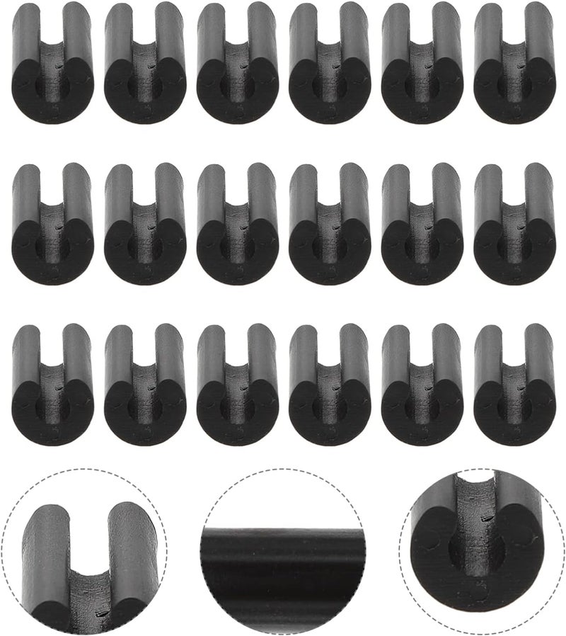comfrt Rubber Feet for Sink Grid Sink Protectors: 100Pcs Kitchen Sink Wire Rack Feet Rubber Wire Bumper Replacement Parts for Kitchen Rack Black 4.8MM - Image 5
