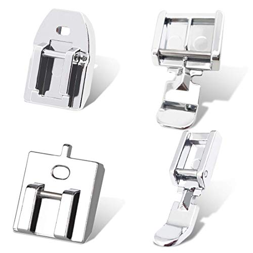 Kalevel 4pcs Zipper Foot Sewing Machine Presser Foot Set Invisible Snap on Narrow Zipper Foot Compatible with Singer, Brother, Janome, Babylock, Elna, Euro-Pro, Simplicity, White, Juki (4pcs Set) - Image 1