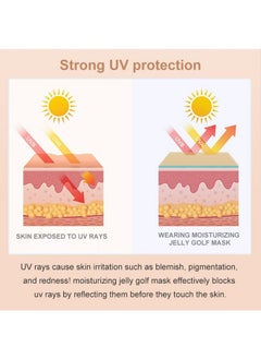 APPTI 5Pairs Golf Patches Outdoor Uv Protection Face Patch Golf Gel Facial Patches Hydrating Skin Care Sunscreen Patch Suitable For Outdoor Activities  - Image 4