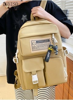 DUNISO 5PCS Kids School Backpack Set Canvas Laptop School Bag Sets for Kids with Tote Bag,Shoulder Bag,Pencil Box,Small Bag ,Large-capacity Bookbag for Girls Boys Back to School Supplies  - Image 5