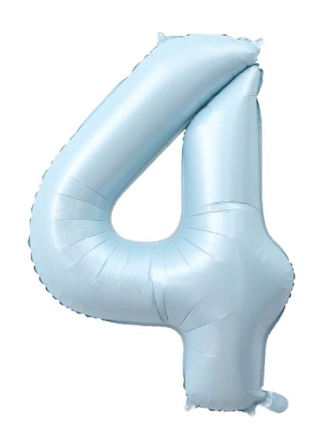 ذا بارتي بوبير 40 بوصة بالون رقم أزرق فاتح (4)