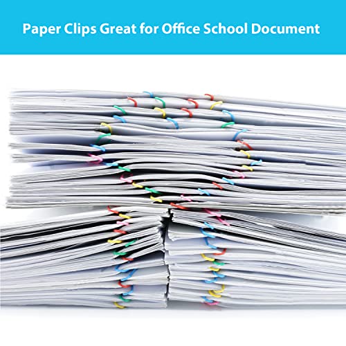 AnutriON Paper Clips, 100Pcs 2 Inch Large Paperclips, Assorted Colored Coated Jumbo Reusable Big Paperclips, Large Colored Paper Clips for Office School Document Organizing - Image 4