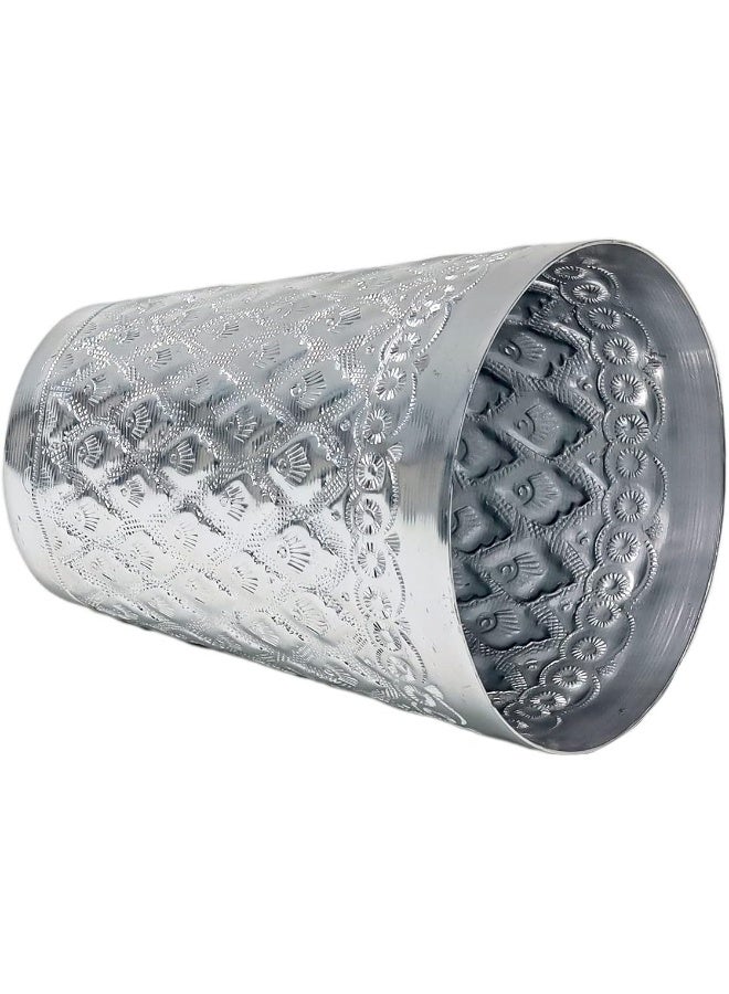 Winds Trading Aluminum Drinking Glasses, Coffee Cup/Tea Cup/Chilling Beer Glasses, Silver Color For Home & Outdoor - Image 2