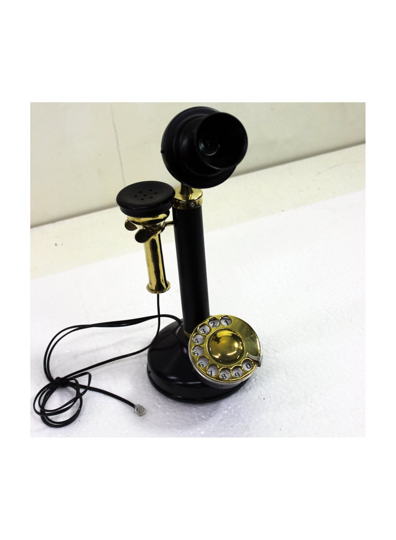 Latas Antique Rotary Dial Black Telephone Vintage Style Working Condition-004 - Image 3