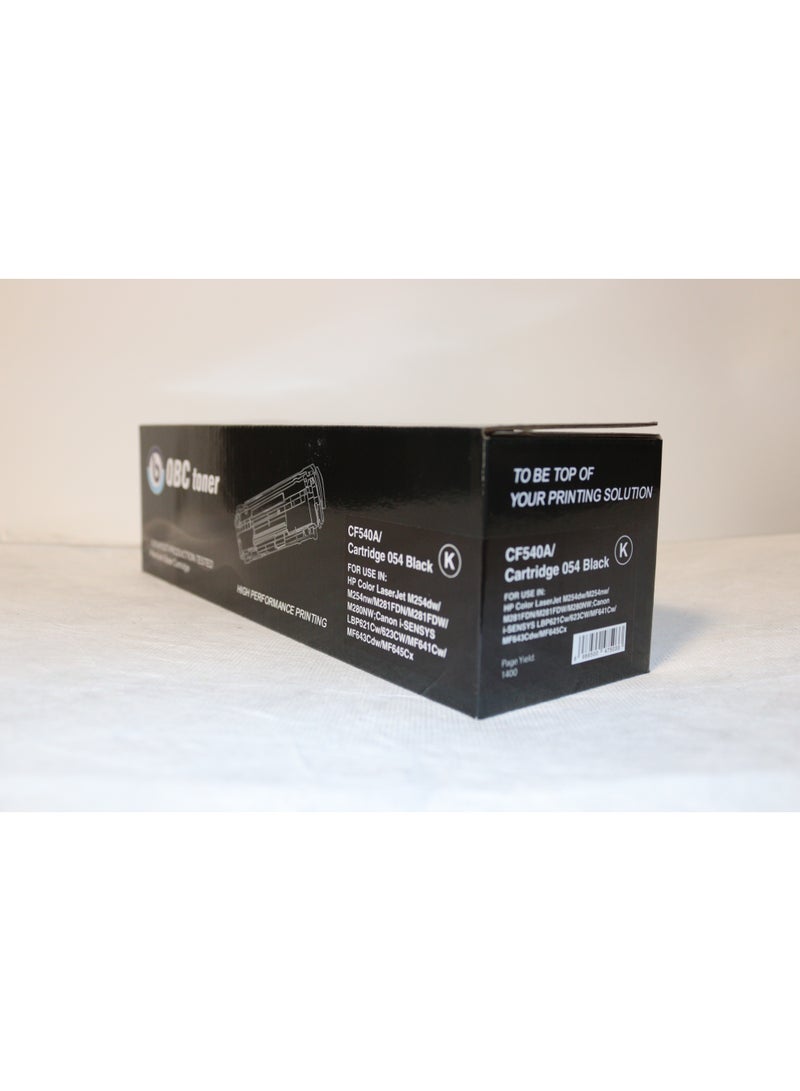 OBC Compatible Black Laser Toner Cartridge Replacement for HP CF540A/203A and Canon CRG-054BK. Prints up to 1400 pages with high quality and professional printing performance. - Image 5