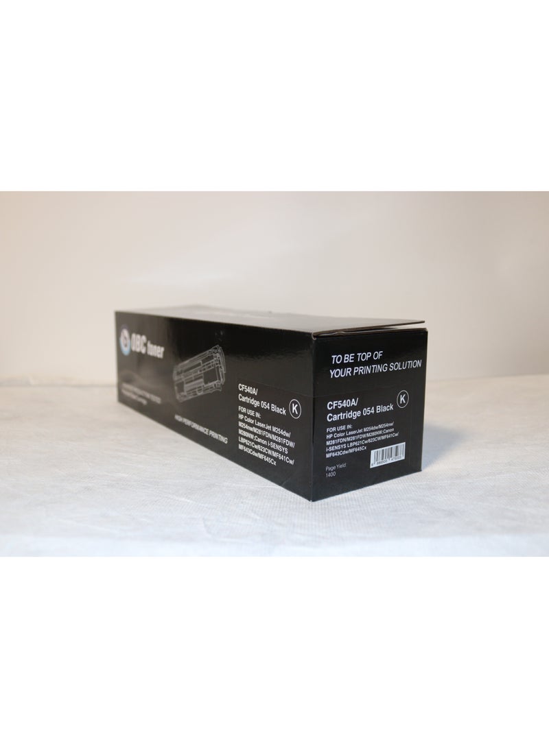 OBC Compatible Black Laser Toner Cartridge Replacement for HP CF540A/203A and Canon CRG-054BK. Prints up to 1400 pages with high quality and professional printing performance. - Image 2