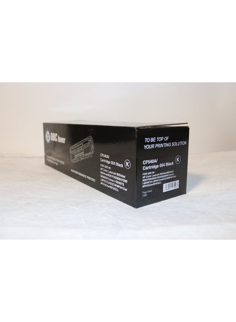 OBC Compatible Black Laser Toner Cartridge Replacement for HP CF540A/203A and Canon CRG-054BK. Prints up to 1400 pages with high quality and professional printing performance. - Image 3