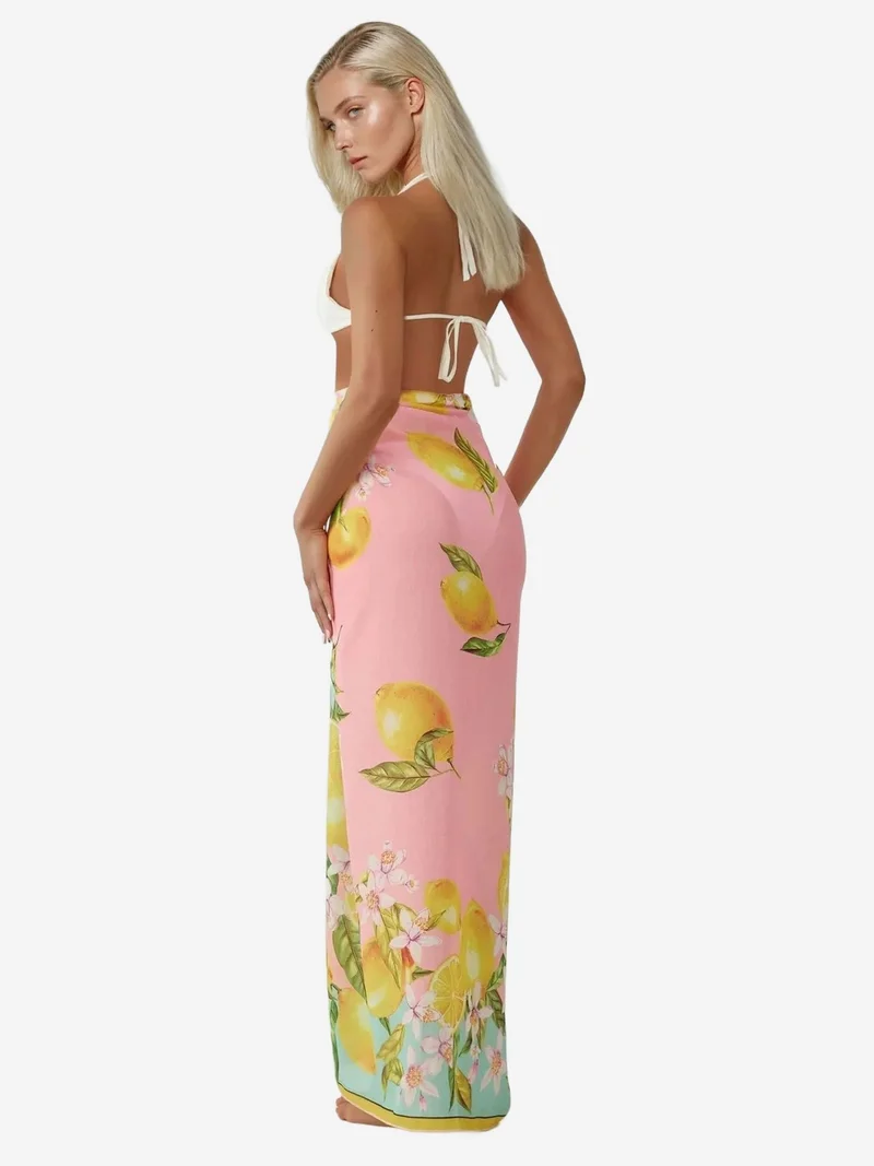 HICCUP Printed Beach Maxi Cover-Up